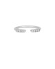 Δαχτυλίδι Excite Fashion Jewellery ανοιχτό βεράκι διακοσμημένο με λευκά ζιργκόν στα άκρα του από επιπλατινωμένο ασήμι 925. D-33-AS-S-65 Κοσμήματα Δαχτυλίδι Excite Fashion Jewellery ανοιχτό βεράκι διακοσμημένο με λευκά ζιργκόν στα άκρα του από επιπλατινωμένο ασήμι 925. D-33-AS-S-65 Κοσμήματα