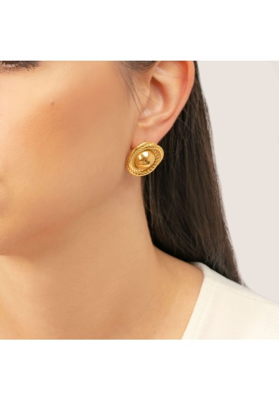 Επίχρυσα σκουλαρίκια από ανοξείδωτο ατσάλι Excite Fashion Jewellery. E-2853-G Επίχρυσα σκουλαρίκια από ανοξείδωτο ατσάλι Excite Fashion Jewellery. E-2853-G