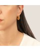 Σκουλαρίκια κρίκοι Excite Fashion Jewellery από ανοξείδωτο ατσάλι. E-4194-G Κοσμήματα
