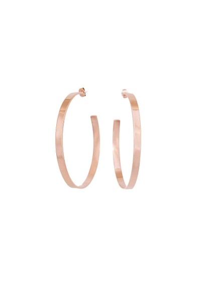 Κρίκοι Excite Fashion Jewellery μεσαίου μεγέθους από ανοξείδωτο ατσάλι Διατίθενται σε ασημί, χρυσό και ροζ χρυσό. E-95-033RG Κρίκοι Excite Fashion Jewellery μεσαίου μεγέθους από ανοξείδωτο ατσάλι Διατίθενται σε ασημί, χρυσό και ροζ χρυσό. E-95-033RG