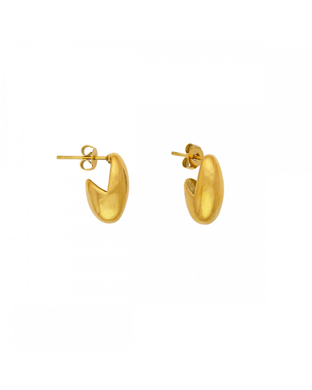 Καρφωτοί πομπέ κρίκοι Excite Fashion Jewellery από επιχρυσωμένο ανοξείδωτο ατσάλι. E-YH1244A-G-75 Κοσμήματα Καρφωτοί πομπέ κρίκοι Excite Fashion Jewellery από επιχρυσωμένο ανοξείδωτο ατσάλι. E-YH1244A-G-75 Κοσμήματα