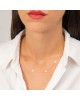 Κολιέ αστεράκια από την Excite Fashion Jewellery, κίτρινο επιχρυσωμένο ασήμι 925. K-1-G-11 Κοσμήματα Κολιέ αστεράκια από την Excite Fashion Jewellery, κίτρινο επιχρυσωμένο ασήμι 925. K-1-G-11 Κοσμήματα