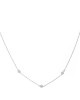 Κολιέ Excite fashion Jewellery, με σειρά από τρία λευκά ζιργκόν από επιπλατινωμένο ασήμι 925. K-10-S-95 Κοσμήματα Κολιέ Excite fashion Jewellery, με σειρά από τρία λευκά ζιργκόν από επιπλατινωμένο ασήμι 925. K-10-S-95 Κοσμήματα