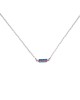 Κολιέ της Excite Fashion Jewellery, μπαρίτσα στολισμένη με πολύχρωμα ζιργκόν από επιπλατινωμένο ασήμι 925. K-110-MYLTI-S-69 Κοσμήματα Κολιέ της Excite Fashion Jewellery, μπαρίτσα στολισμένη με πολύχρωμα ζιργκόν από επιπλατινωμένο ασήμι 925. K-110-MYLTI-S-69 Κοσμήματα