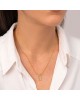 Κολιέ love-μονόπετρο από την Excite Fashion Jewellery με λευκά και μαύρο ζιργκόν από επιχρυσωμένο ασήμι 925. K-113-AS-G-105 Κοσμήματα Κολιέ love-μονόπετρο από την Excite Fashion Jewellery με λευκά και μαύρο ζιργκόν από επιχρυσωμένο ασήμι 925. K-113-AS-G-105 Κοσμήματα