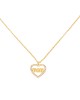 Κολιέ MOM - MAMA σε σχέδιο καρδιά excite fashion jewellery απο επιχρυσωμένο ασήμι 925 και λευκά ζιργκον K-127-AS-G-105 Κοσμήματα