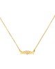 Κολιέ MOM - MAMA  excite fashion jewellery απο επιχρυσωμένο ασήμι 925 και καρδιά με λευκά ζιργκον K-128-AS-G-105 Κοσμήματα