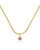 Κολιέ Excite fashion jewellery με ροζ ματάκι και αλυσίδα, λεπτή, πλεχτή απο επιχρυσωμένο ατσάλι. K-1601-01-11-79 Κοσμήματα Κολιέ Excite fashion jewellery με ροζ ματάκι και αλυσίδα, λεπτή, πλεχτή απο επιχρυσωμένο ατσάλι. K-1601-01-11-79 Κοσμήματα