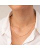 Κολιέ Excite fashion jewellery ροζ ροζάριο με ατσάλινη αλυσίδα. K-1620-01-11-55 Κοσμήματα Κολιέ Excite fashion jewellery ροζ ροζάριο με ατσάλινη αλυσίδα. K-1620-01-11-55 Κοσμήματα