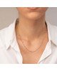 Κολιέ Excite Fashion Jewellery γαλάζιο ροζάριο με ατσάλινη αλυσίδα. K-1620-01-14-55 Κοσμήματα Κολιέ Excite Fashion Jewellery γαλάζιο ροζάριο με ατσάλινη αλυσίδα. K-1620-01-14-55 Κοσμήματα