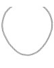 Kολιέ από ατσάλι με ασημί μπίλιες της Excite Fashion Jewellery. K-1841-03 Κοσμήματα