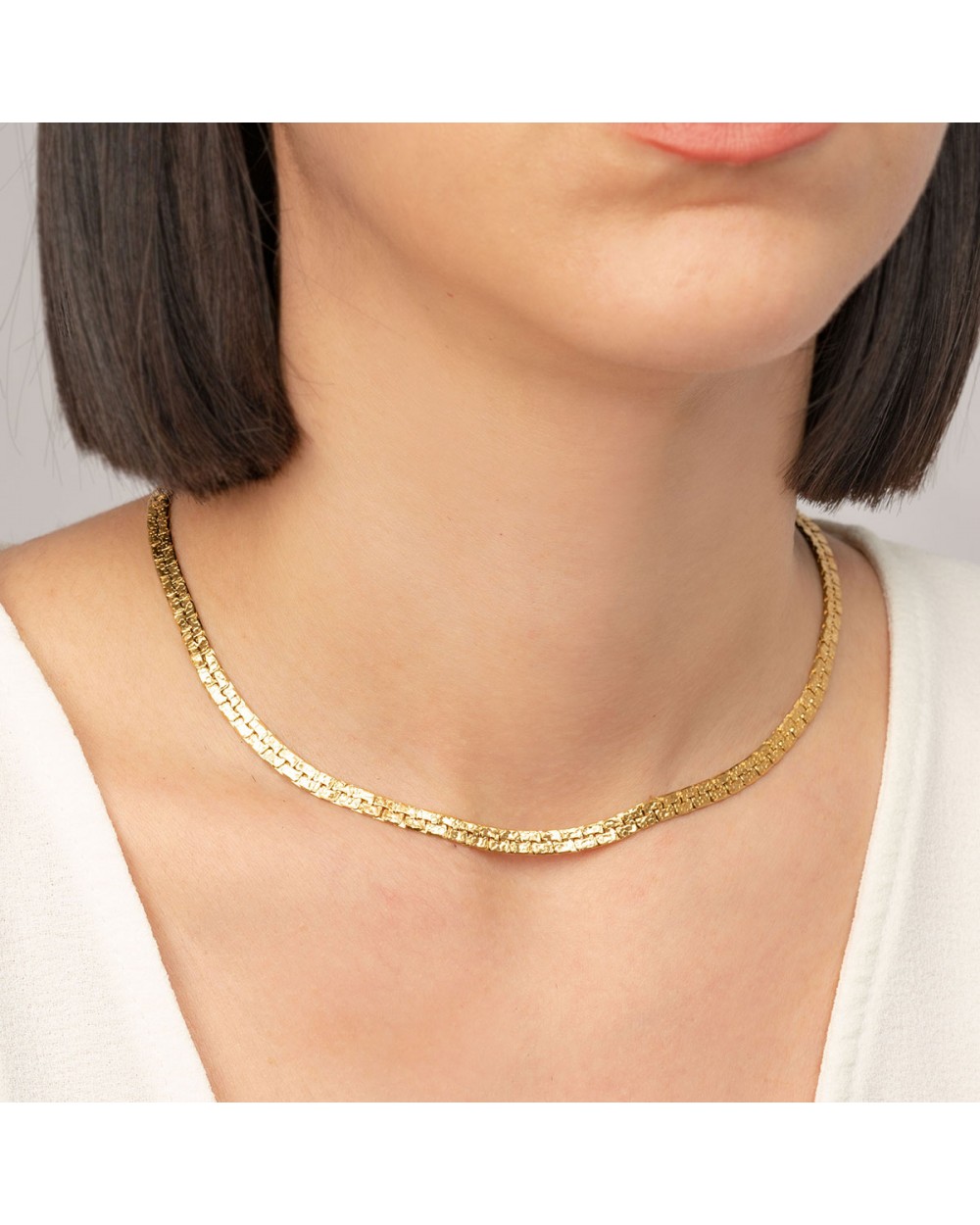 Ατσάλινο Χρυσό Κολιέ αλυσίδα της Excite Fashion Jewellery. K-1867-01 Κοσμήματα