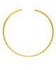 Aτσάλινο Χρυσό Choker με Ανάγλυφο Σχέδιο της Excite Fashion Jewellery. K-1871-01 Κοσμήματα
