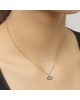 Κολιέ excite fashion οβάλ ματάκι με μπλέ & λευκό ζιργκόν από επιπλατινωμένο ασήμι 925. K-27-8-S-76 Κοσμήματα Κολιέ excite fashion οβάλ ματάκι με μπλέ & λευκό ζιργκόν από επιπλατινωμένο ασήμι 925. K-27-8-S-76 Κοσμήματα