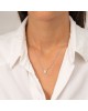 Κολιέ πεταλούδα με λευκά ζιργκόν από την Excite Fashion Jewellery, επιπλατιωνμένο ασήμι 925. K-3-S-11 Κοσμήματα Κολιέ πεταλούδα με λευκά ζιργκόν από την Excite Fashion Jewellery, επιπλατιωνμένο ασήμι 925. K-3-S-11 Κοσμήματα