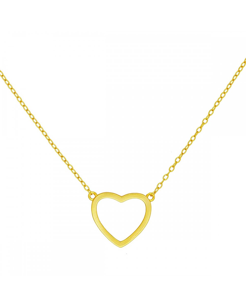 Κολιέ καρδιά από επιχρυσωμένο ασήμι 925, της Excite Fashion Jewellery.  K-30-G Κοσμήματα