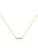 Κολιέ μπάρα με λευκά ζιργκόν από την Excite Fashion Jewellery, κίτρινο επιχρυσωμένο ασήμι 925. K-5-G-105 Κοσμήματα Κολιέ μπάρα με λευκά ζιργκόν από την Excite Fashion Jewellery, κίτρινο επιχρυσωμένο ασήμι 925. K-5-G-105 Κοσμήματα