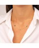 Κομψό κολιέ Excite fashion Jewellery, με τετράγωνα και στρογγυλά πράσινα ζιργκόν από επιχρυσωμένο ασήμι 925. K-6-3-G-14 Κοσμήματα Κομψό κολιέ Excite fashion Jewellery, με τετράγωνα και στρογγυλά πράσινα ζιργκόν από επιχρυσωμένο ασήμι 925. K-6-3-G-14 Κοσμήματα