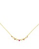 Κομψό κολιέ Excite fashion Jewellery, με χρωματιστά ζιργκόν από επιχρυσωμένο ασήμι 925. K-7-2-G-125 Κοσμήματα Κομψό κολιέ Excite fashion Jewellery, με χρωματιστά ζιργκόν από επιχρυσωμένο ασήμι 925. K-7-2-G-125 Κοσμήματα