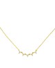Κολιέ  Excite fashion Jewellery, με λευκά ζιργκόν σχέδιο λουλουδάκι από επιχρυσωμένο ασήμι 925. K-9-G-11 Κοσμήματα