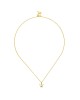 Κολιέ Excite Fashion Jewellery κορωνίτσα με τυρκουάζ ζιργκόν, από επιχρυσωμένο ασήμι 925 K-93-TYRK-G-86 Κοσμήματα Κολιέ Excite Fashion Jewellery κορωνίτσα με τυρκουάζ ζιργκόν, από επιχρυσωμένο ασήμι 925 K-93-TYRK-G-86 Κοσμήματα