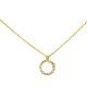Κολιέ μονόγραμμα Ο Excite fashion Jewellery με λευκά ζιργκόν επιχρυσωμένο ασήμι 925, . K-MON-O-G-95 Κοσμήματα Κολιέ μονόγραμμα Ο Excite fashion Jewellery με λευκά ζιργκόν επιχρυσωμένο ασήμι 925, . K-MON-O-G-95 Κοσμήματα