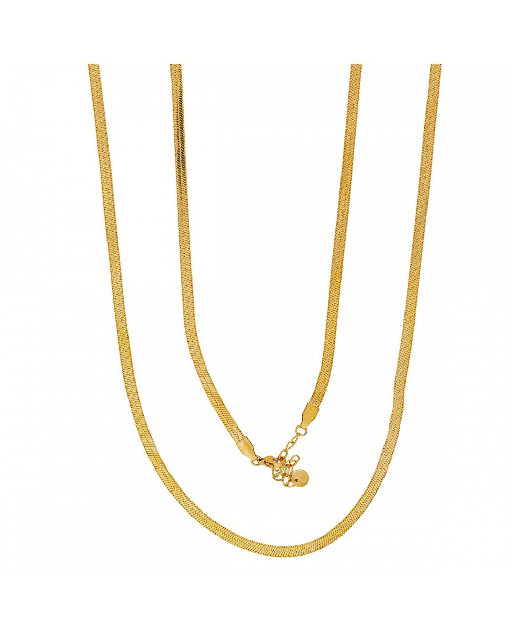 Μακριά αλυσίδα, επίχρυση, φίδι, της Excite Fashion Jewellery από ανοξείδωτο ατσάλι. N-2738-G Κοσμήματα