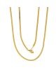 Μακριά αλυσίδα, επίχρυση, φίδι, της Excite Fashion Jewellery από ανοξείδωτο ατσάλι. N-2738-G Κοσμήματα