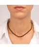 Κολιέ choker ριβιέρα Excite Fashion Jewellery με οβάλ μαύρα ζιργκόν από ανοξείδωτο επιχρυσωμένο ατσάλι Κοσμήματα Κολιέ choker ριβιέρα Excite Fashion Jewellery με οβάλ μαύρα ζιργκόν από ανοξείδωτο επιχρυσωμένο ατσάλι Κοσμήματα