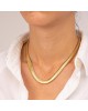 Κολιέ αλυσίδα φίδι Excite Fashion Jewellery από ανοξείδωτο επιχρυσωμένο ατσάλι. N-YH881A-G-75 Κοσμήματα Κολιέ αλυσίδα φίδι Excite Fashion Jewellery από ανοξείδωτο επιχρυσωμένο ατσάλι. N-YH881A-G-75 Κοσμήματα