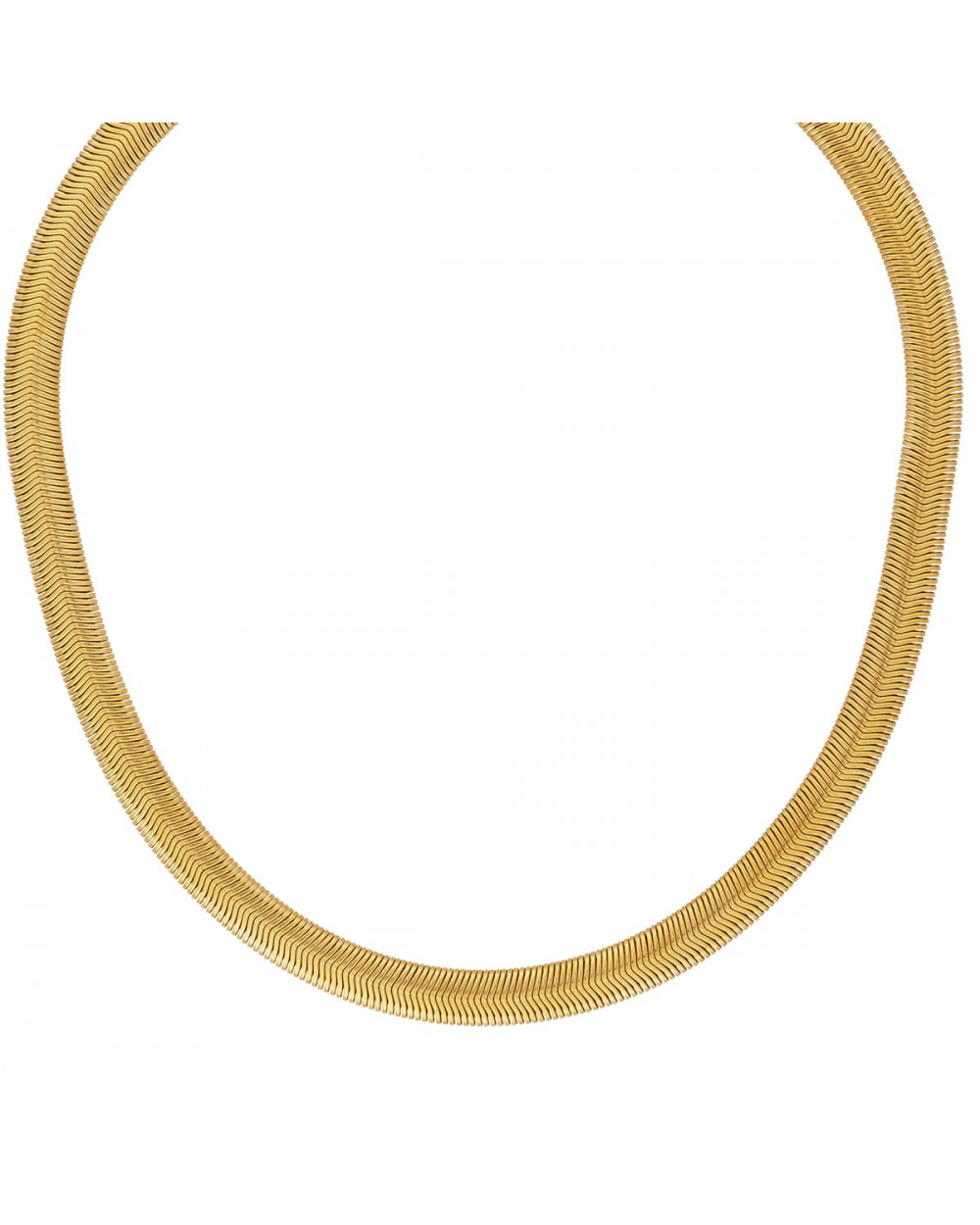 Κολιέ αλυσίδα φίδι Excite Fashion Jewellery από ανοξείδωτο επιχρυσωμένο ατσάλι. N-YH881A-G-75 Κοσμήματα Κολιέ αλυσίδα φίδι Excite Fashion Jewellery από ανοξείδωτο επιχρυσωμένο ατσάλι. N-YH881A-G-75 Κοσμήματα