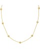Κολιέ αλυσίδα Excite Fashion Jewellery με λευκά ζιργκόν από ανοξείδωτο επιχρυσωμένο ατσάλι. N-YH986A-G-75 Κοσμήματα Κολιέ αλυσίδα Excite Fashion Jewellery με λευκά ζιργκόν από ανοξείδωτο επιχρυσωμένο ατσάλι. N-YH986A-G-75 Κοσμήματα
