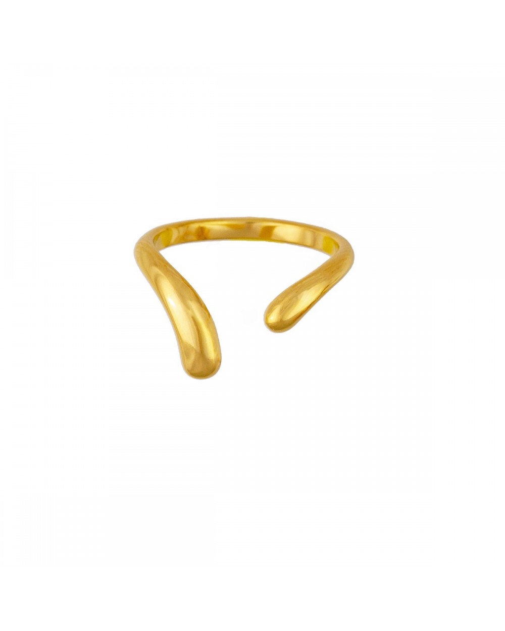 Επιχρυσωμένο Ατσάλινο Δαχτυλίδι της Excite Fashion Jewellery. R-2230-G Κοσμήματα Επιχρυσωμένο Ατσάλινο Δαχτυλίδι της Excite Fashion Jewellery. R-2230-G Κοσμήματα