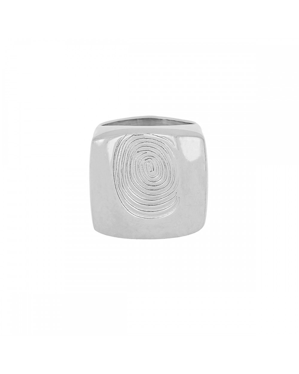 Ασημί δαχτυλίδι fingerprint από ανοξείδωτο ατσάλι, της Excite Fashion Jewellery.R-2834-S Κοσμήματα Ασημί δαχτυλίδι fingerprint από ανοξείδωτο ατσάλι, της Excite Fashion Jewellery.R-2834-S Κοσμήματα