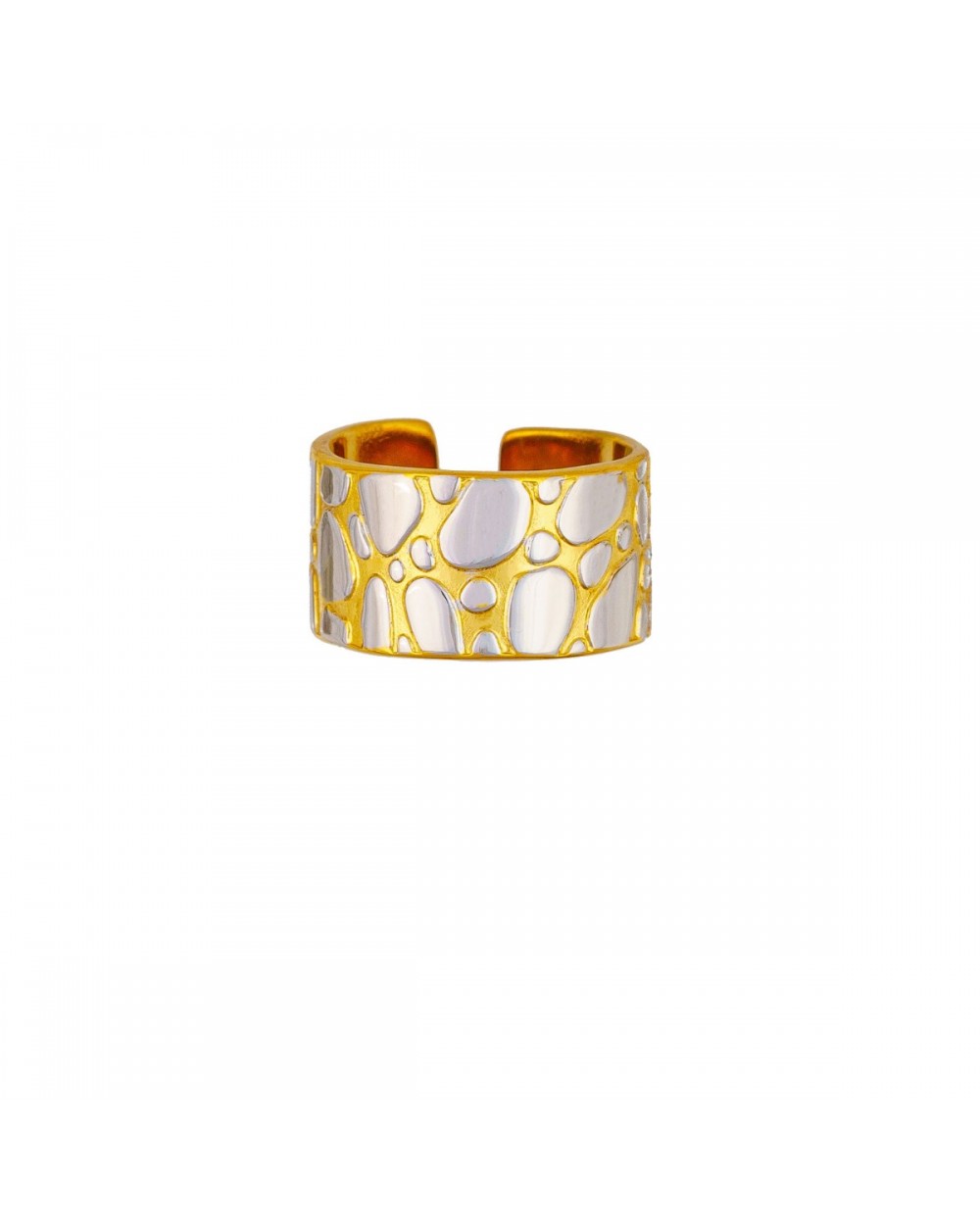 Ατσάλινο Δαχτυλίδι Διχρωμίας – Excite Fashion Jewellery R-3924-G Κοσμήματα