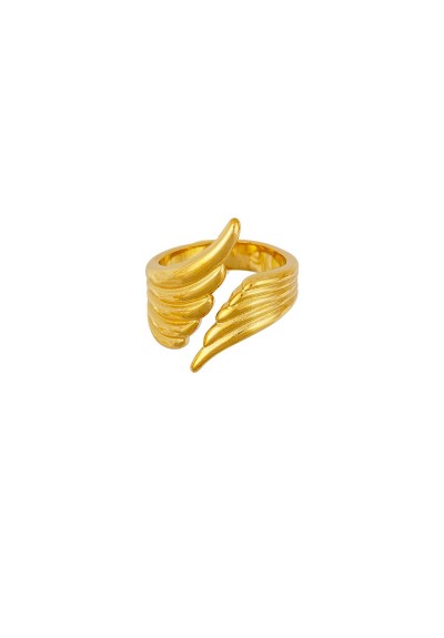 Δαχτυλίδι από επιχρυσωμένο ατσάλι της Excite Fashion Jewellery R-5102-G