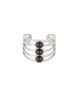 Δαχτυλίδι Excite Fashion Jewellery, φαρδύ, διάτρητο, με σειρά μαύρες πέτρες από ανοξείδωτο ατσάλι. R-69-49S Κοσμήματα Δαχτυλίδι Excite Fashion Jewellery, φαρδύ, διάτρητο, με σειρά μαύρες πέτρες από ανοξείδωτο ατσάλι. R-69-49S Κοσμήματα