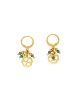Κρικάκια Excite Fashion Jewellery, με κρεμαστό στοιχείο τριφύλλι, από ανοξείδωτο επιχρυσωμένο ατσάλι διακοσμημένα με πράσινα και μπλέ κρυσταλλάκια. S-1711-01-02-59 Κοσμήματα Κρικάκια Excite Fashion Jewellery, με κρεμαστό στοιχείο τριφύλλι, από ανοξείδωτο επιχρυσωμένο ατσάλι διακοσμημένα με πράσινα και μπλέ κρυσταλλάκια. S-1711-01-02-59 Κοσμήματα