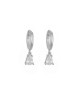 Μικρά κρικάκια Excite Fashion Jewellery απο επιπλατινωμένο ασήμι 925 και κρεμαστό στοιχείο σε σχήμα σταγόνας με λευκά ζιργκόν.S-28-AS-S-85 Κοσμήματα Μικρά κρικάκια Excite Fashion Jewellery απο επιπλατινωμένο ασήμι 925 και κρεμαστό στοιχείο σε σχήμα σταγόνας με λευκά ζιργκόν.S-28-AS-S-85 Κοσμήματα