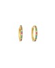 Κρικάκια Excite Fashion Jewellery από επιχρυσωμένο ασήμι 925 με χρωματιστά ζιργκόν. S-40-MULTI-G-71 Κοσμήματα Κρικάκια Excite Fashion Jewellery από επιχρυσωμένο ασήμι 925 με χρωματιστά ζιργκόν. S-40-MULTI-G-71 Κοσμήματα
