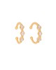 Κρίκος ear cuff ασήμι 925, κίτρινο επιχρύσωμα, με λευκά ζιργκόν, της Excite Fashion Jewellery. S-63-G-69 Κοσμήματα Κρίκος ear cuff ασήμι 925, κίτρινο επιχρύσωμα, με λευκά ζιργκόν, της Excite Fashion Jewellery. S-63-G-69 Κοσμήματα