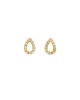 Σκουλαρίκια σταγόνα Excite fashion Jewellery με λευκά ζιργκόν από επιχρυσωμένο ασήμι 925. S-63-AS-G-7 Κοσμήματα Σκουλαρίκια σταγόνα Excite fashion Jewellery με λευκά ζιργκόν από επιχρυσωμένο ασήμι 925. S-63-AS-G-7 Κοσμήματα