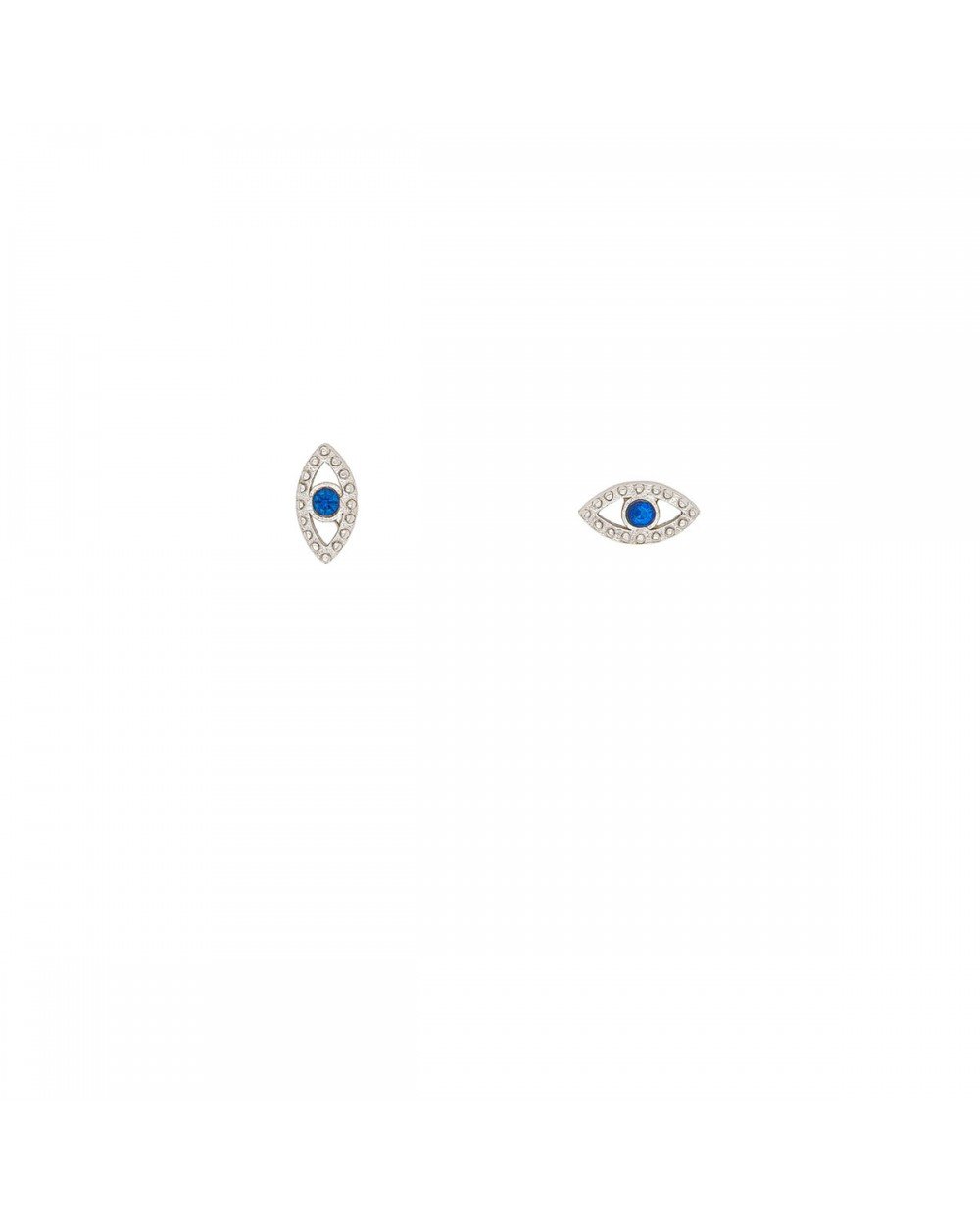 Καρφωτά σκουλαρίκια Excite fashion Jewellery ματάκια με ανάγλυφο σχέδιο και μπλέ ζιργκόν από επιπλατινωμένο ασήμι 925. S-98-S-45 Κοσμήματα Καρφωτά σκουλαρίκια Excite fashion Jewellery ματάκια με ανάγλυφο σχέδιο και μπλέ ζιργκόν από επιπλατινωμένο ασήμι 925. S-98-S-45 Κοσμήματα