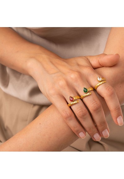 Δαχτυλίδια R-YH1320-RED-65